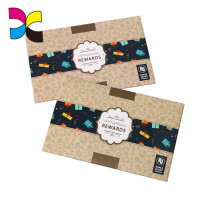 Full color printing custom string tie gift envelopes